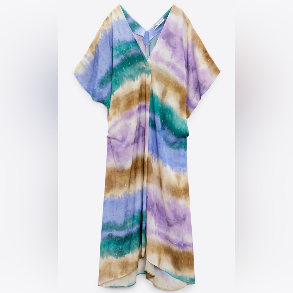 Zara tie dye tunic dress